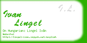ivan lingel business card